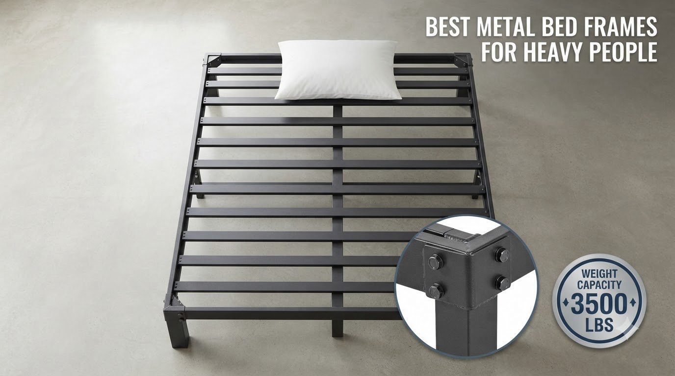 best metal bed frames for heavy people