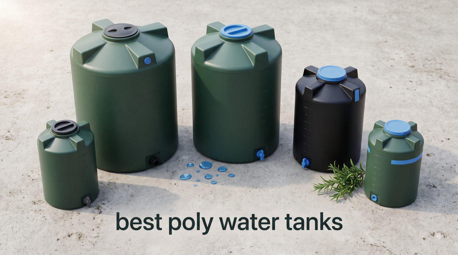 best poly water tanks