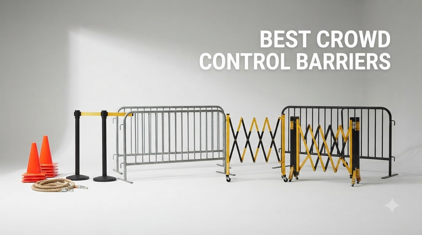 best crowd control barriers