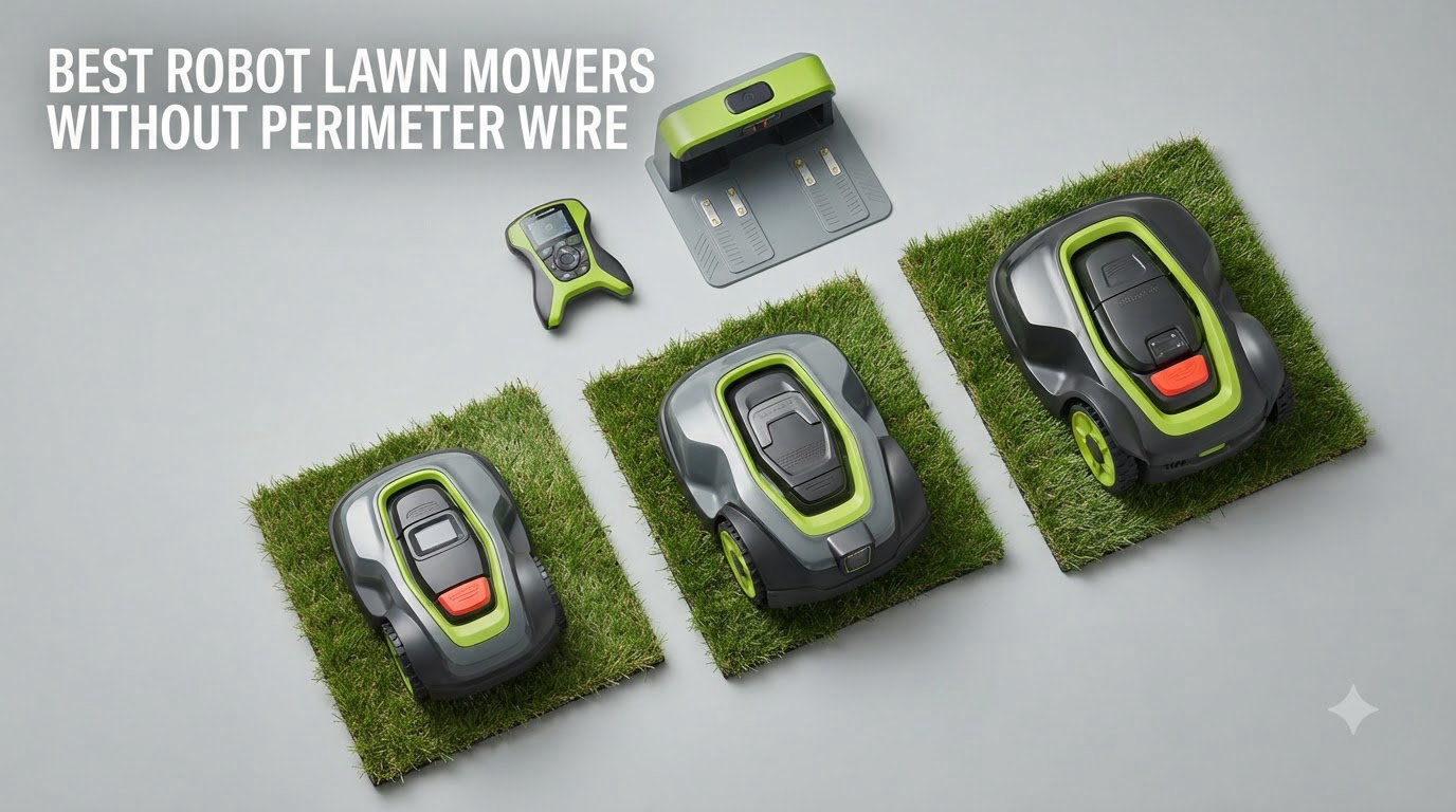 best robot lawn mowers without perimeter wire