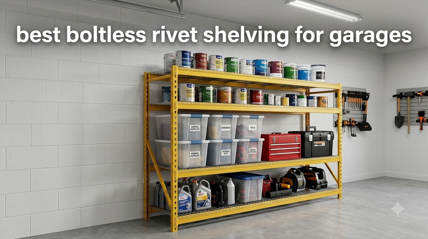 best boltless rivet shelving for garages