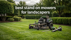 best stand on mowers for landscapers