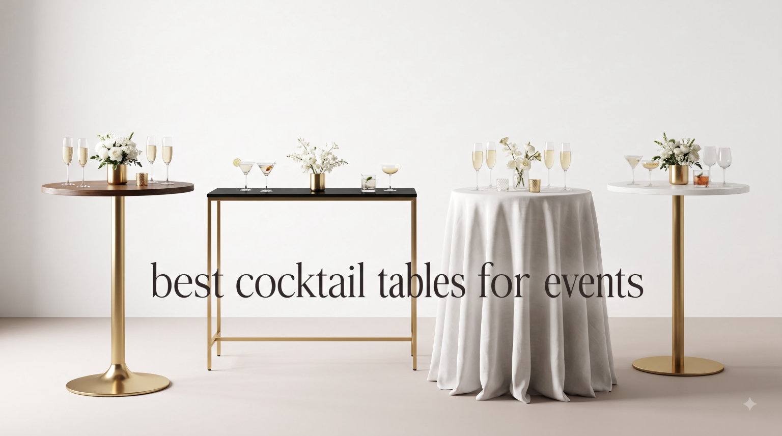 best cocktail tables for events