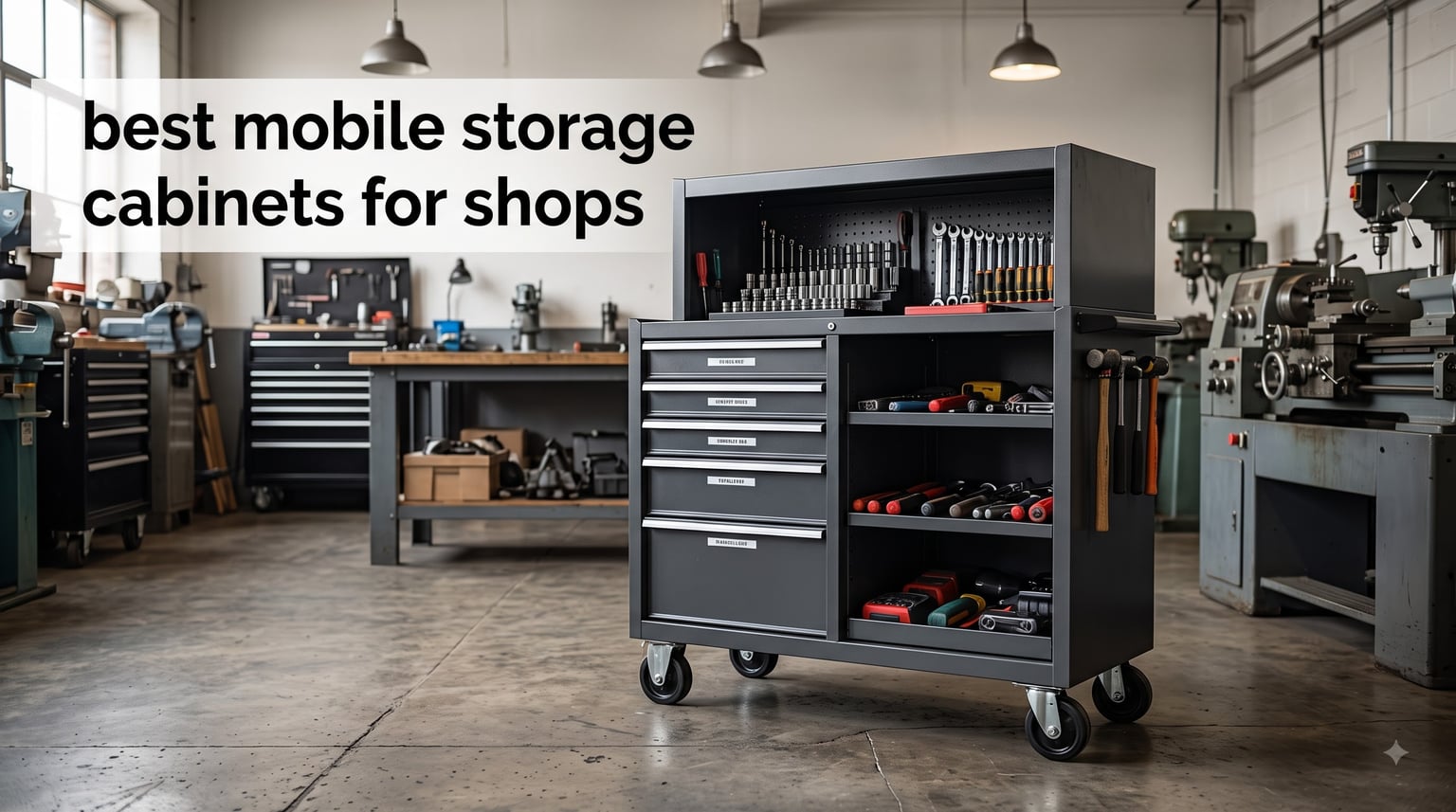 best mobile storage cabinets for shops