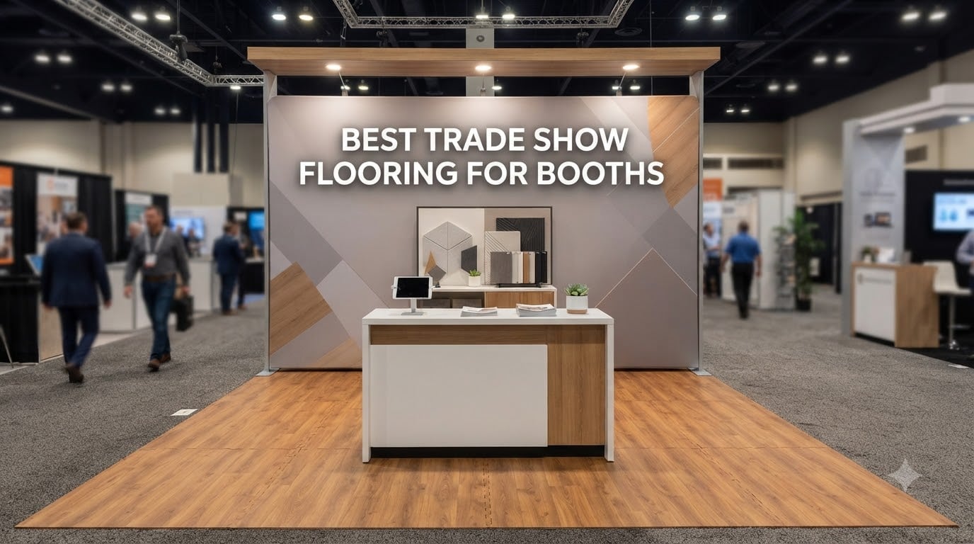 best trade show flooring for booths