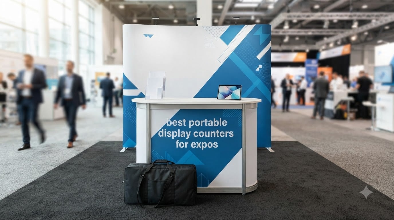 best portable display counters for expos