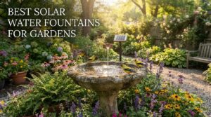 best solar water fountains for gardens