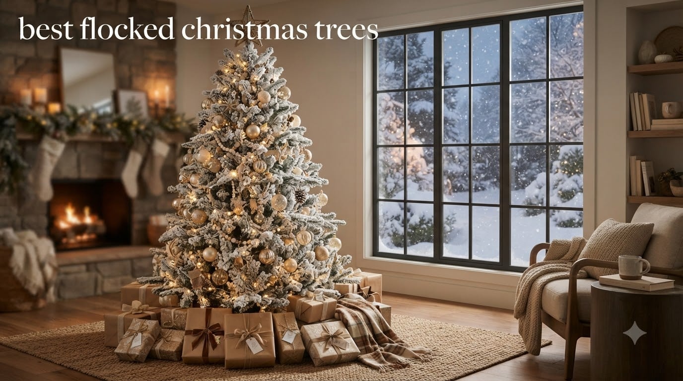 best flocked christmas trees