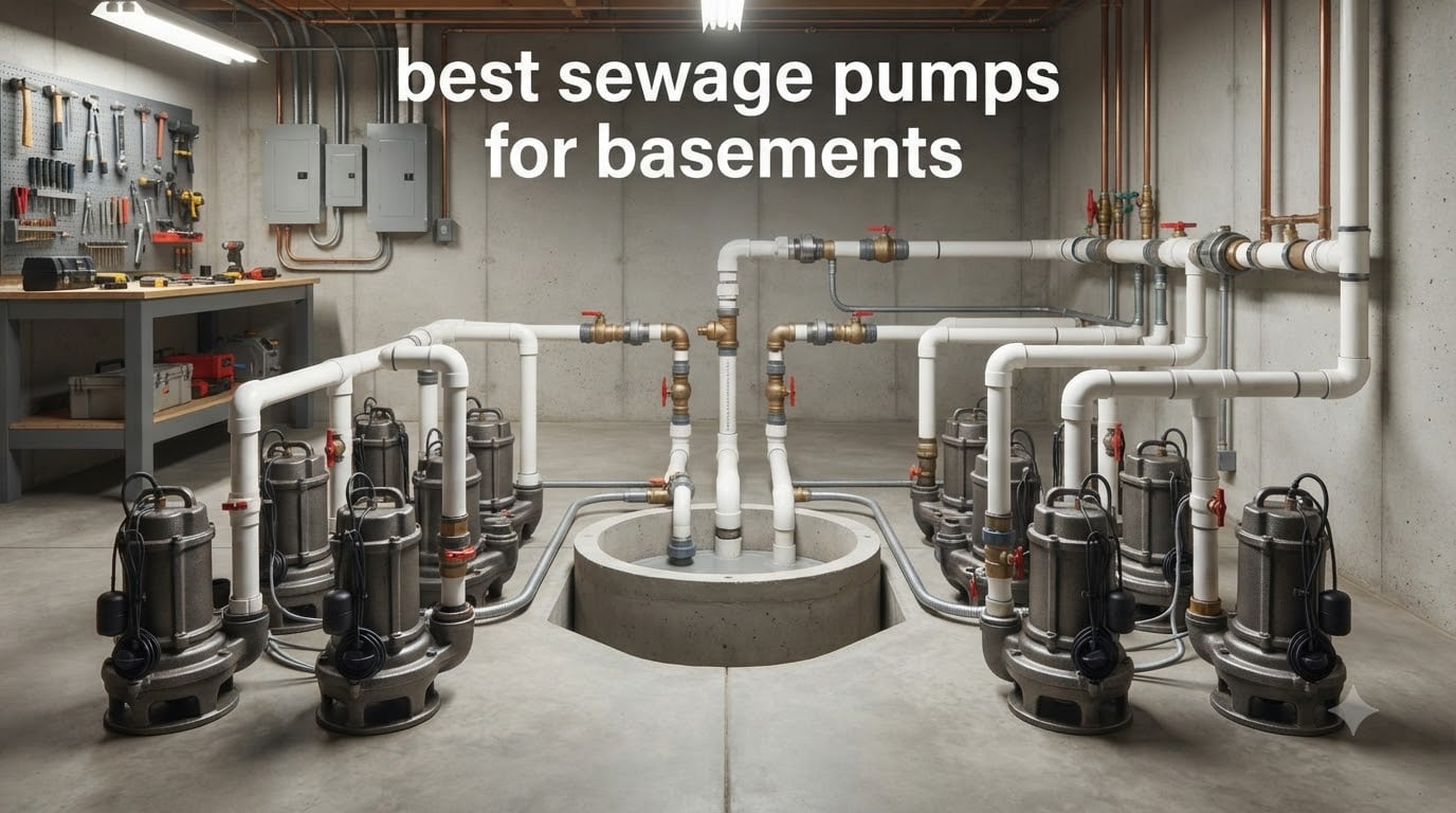 best sewage pumps for basements