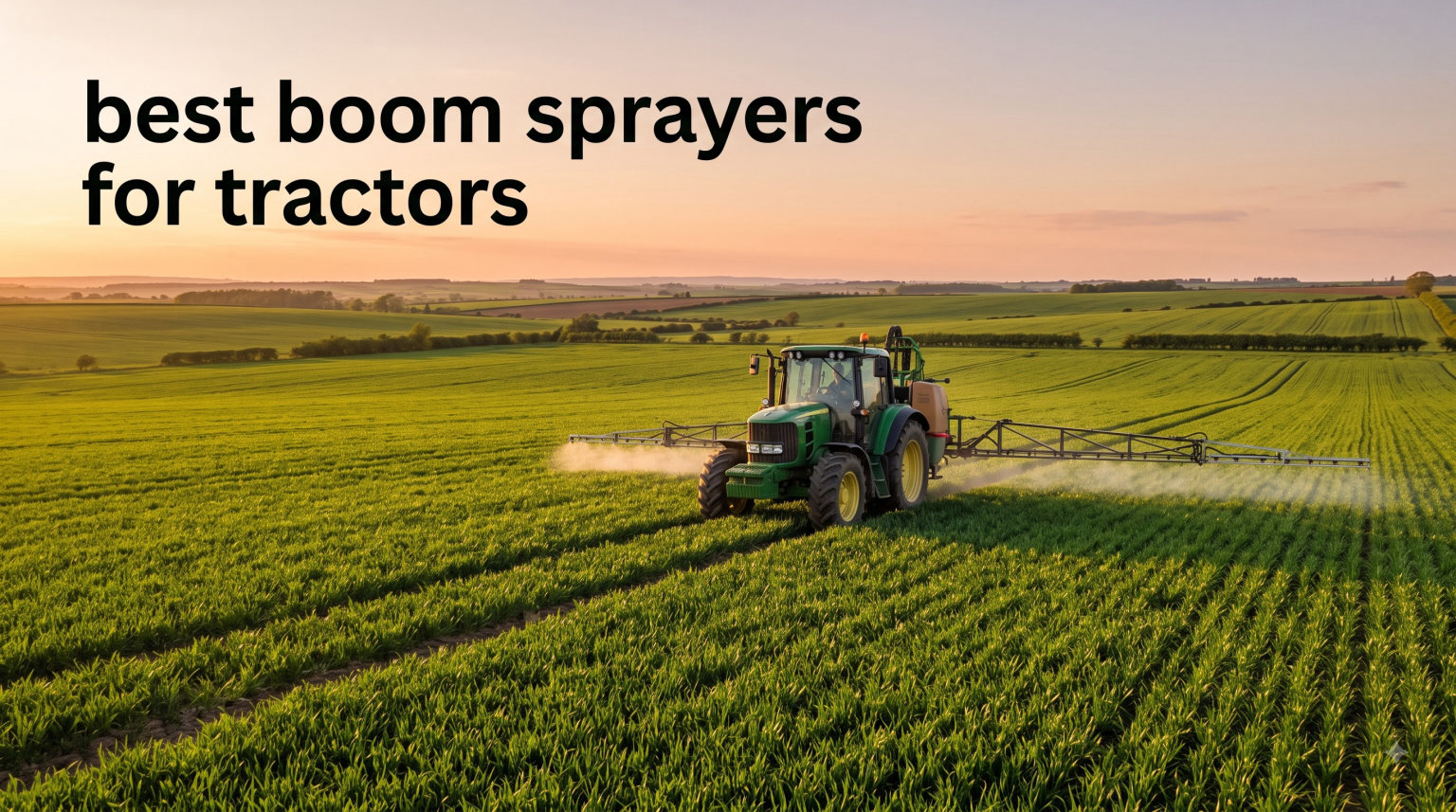 best boom sprayers for tractors