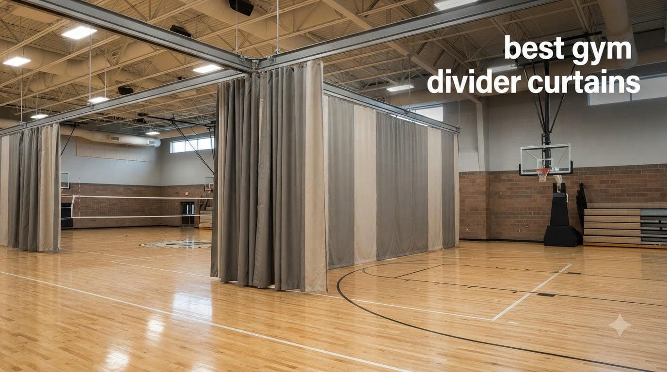best gym divider curtains