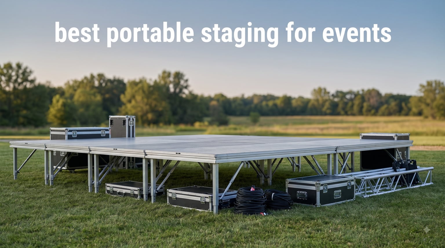 best portable staging for events