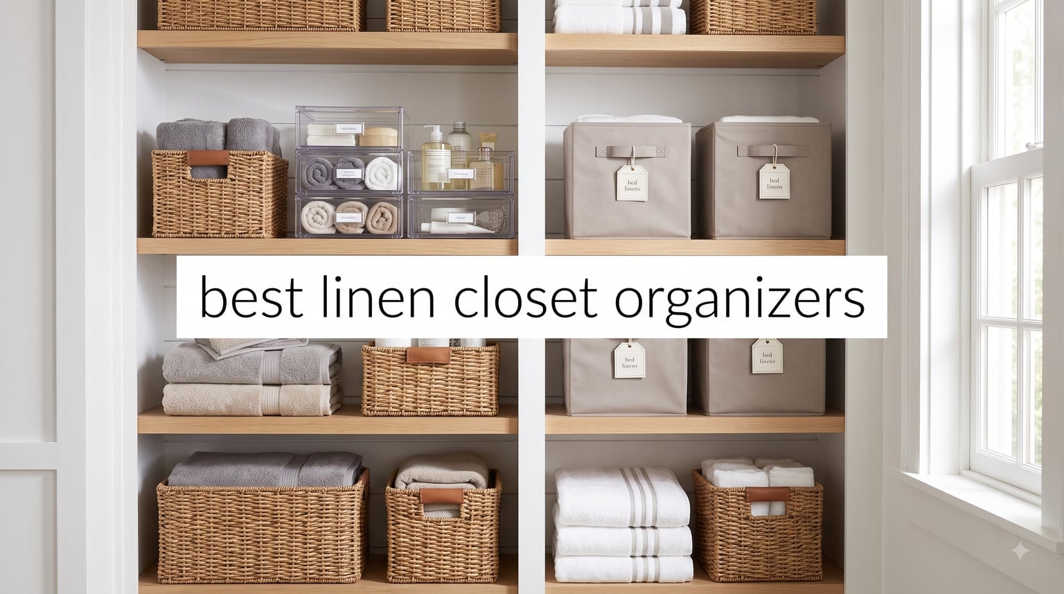 best linen closet organizers