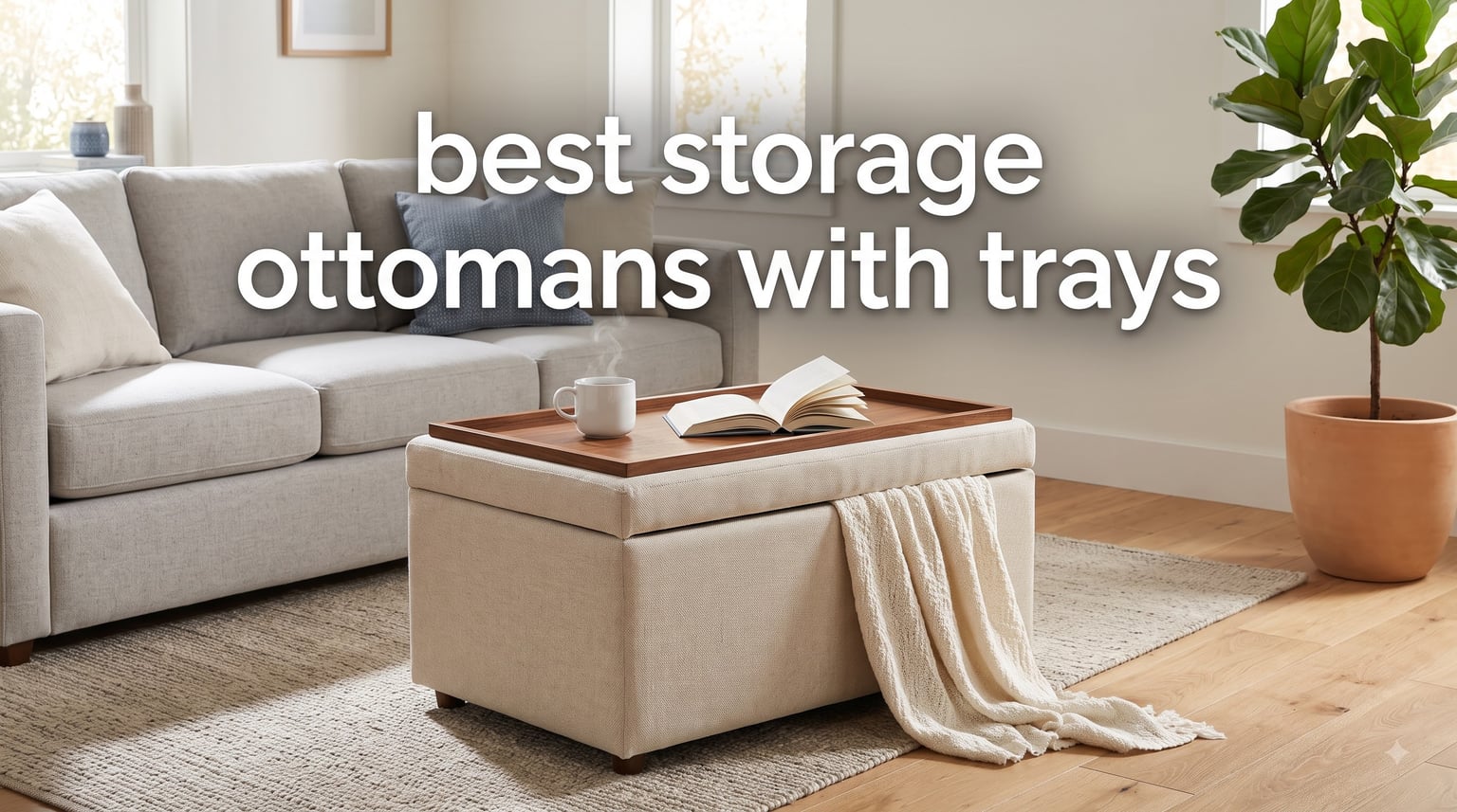 best storage ottomans with trays
