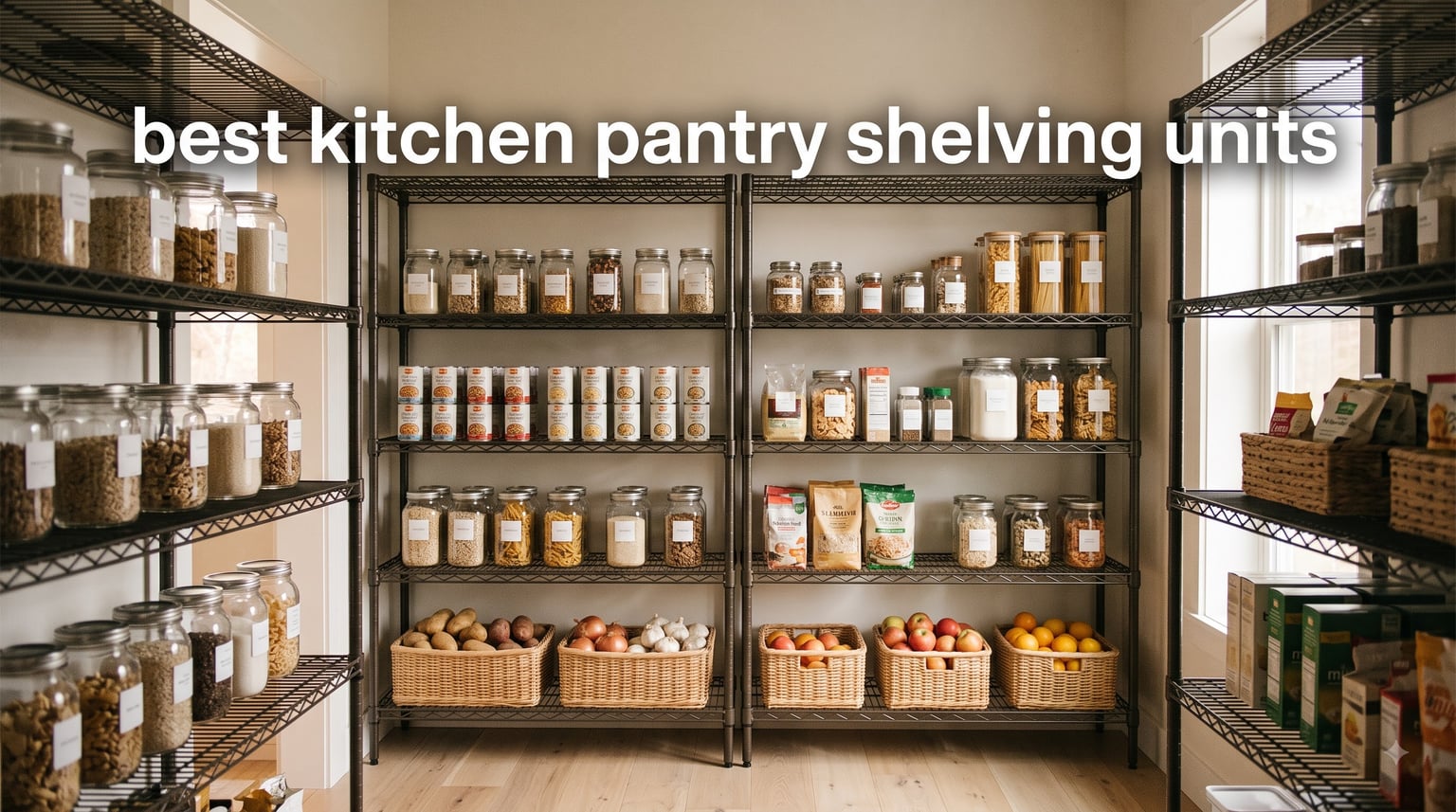 best kitchen pantry shelving units
