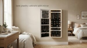 best jewelry cabinets with mirror