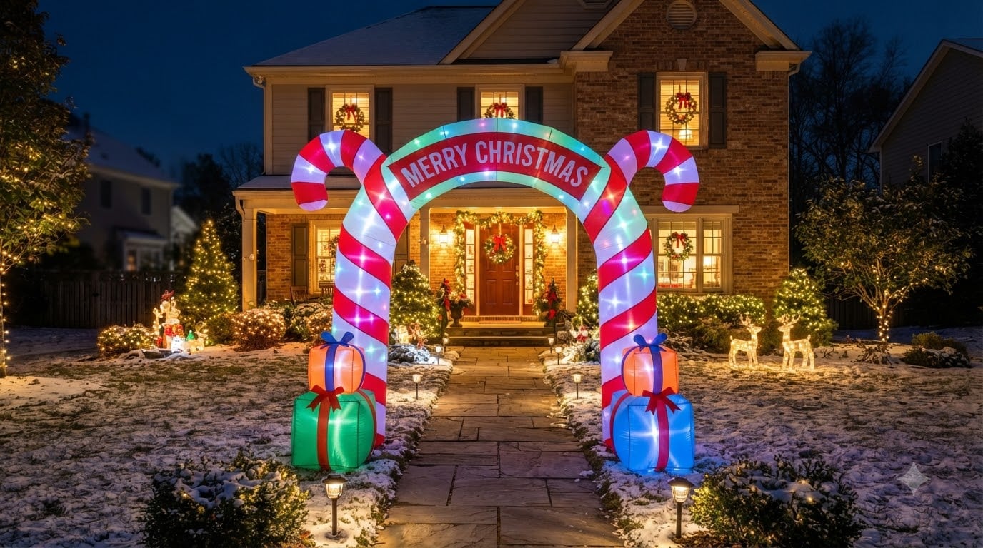 best christmas inflatable archways