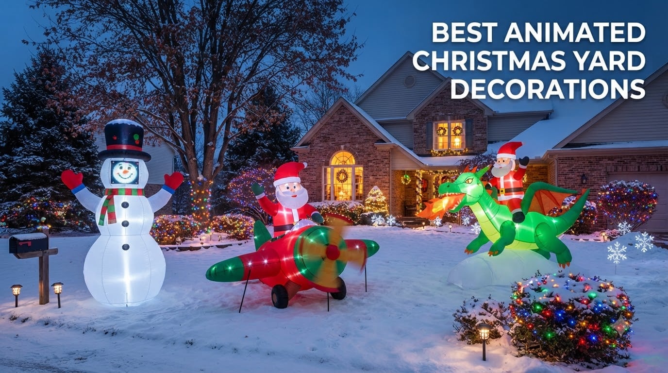 best animated christmas yard decorations