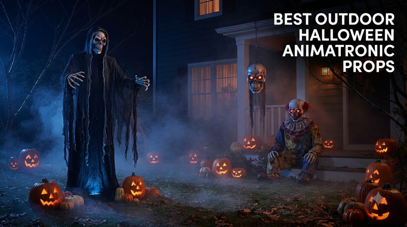 best outdoor halloween animatronic props