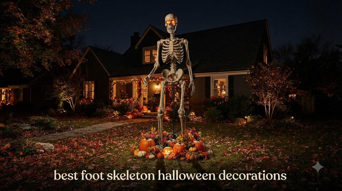 best 12 foot skeleton halloween decorations