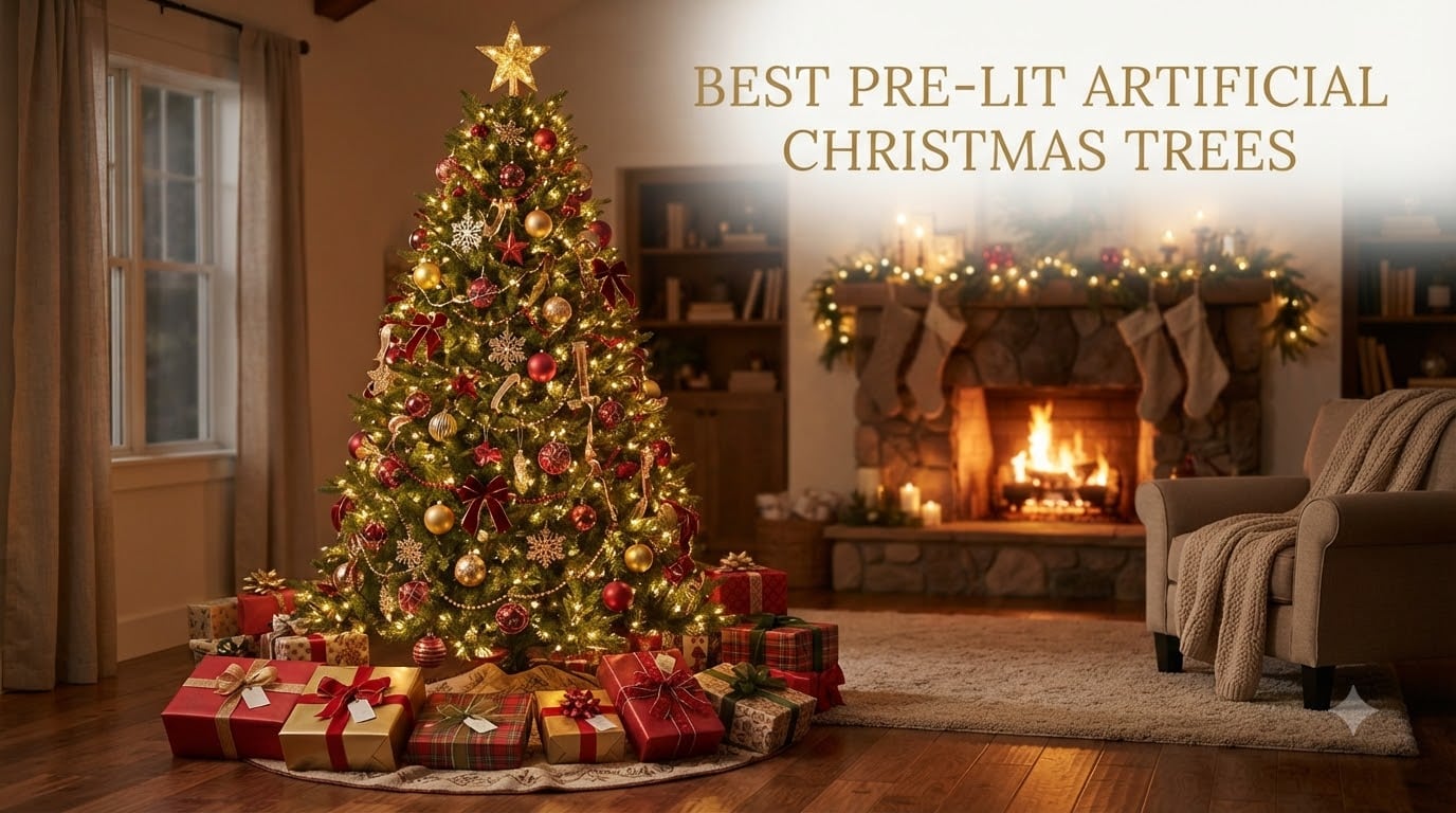 best pre-lit artificial christmas trees