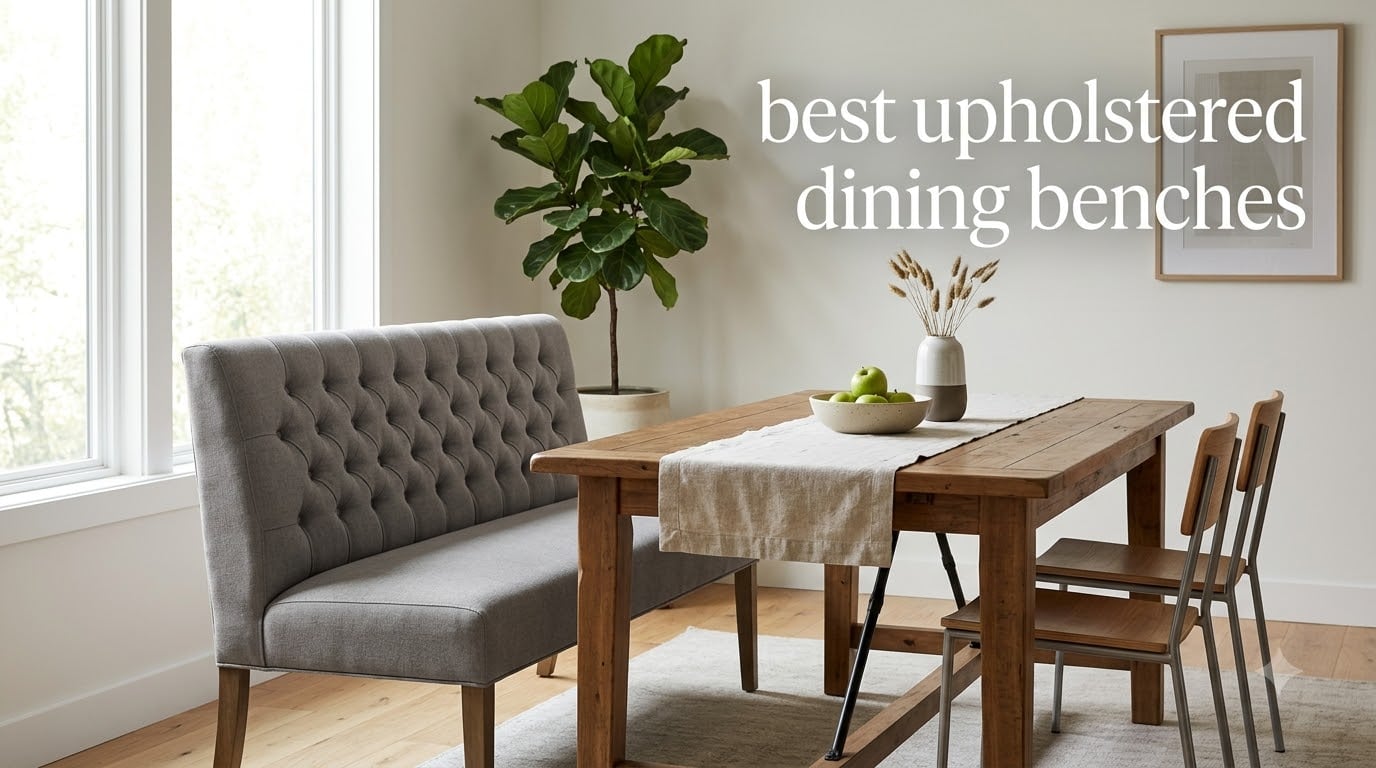 best upholstered dining benches