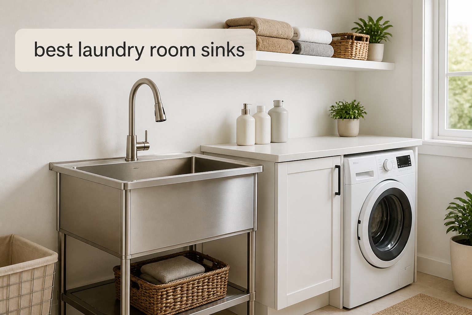 best laundry room sinks