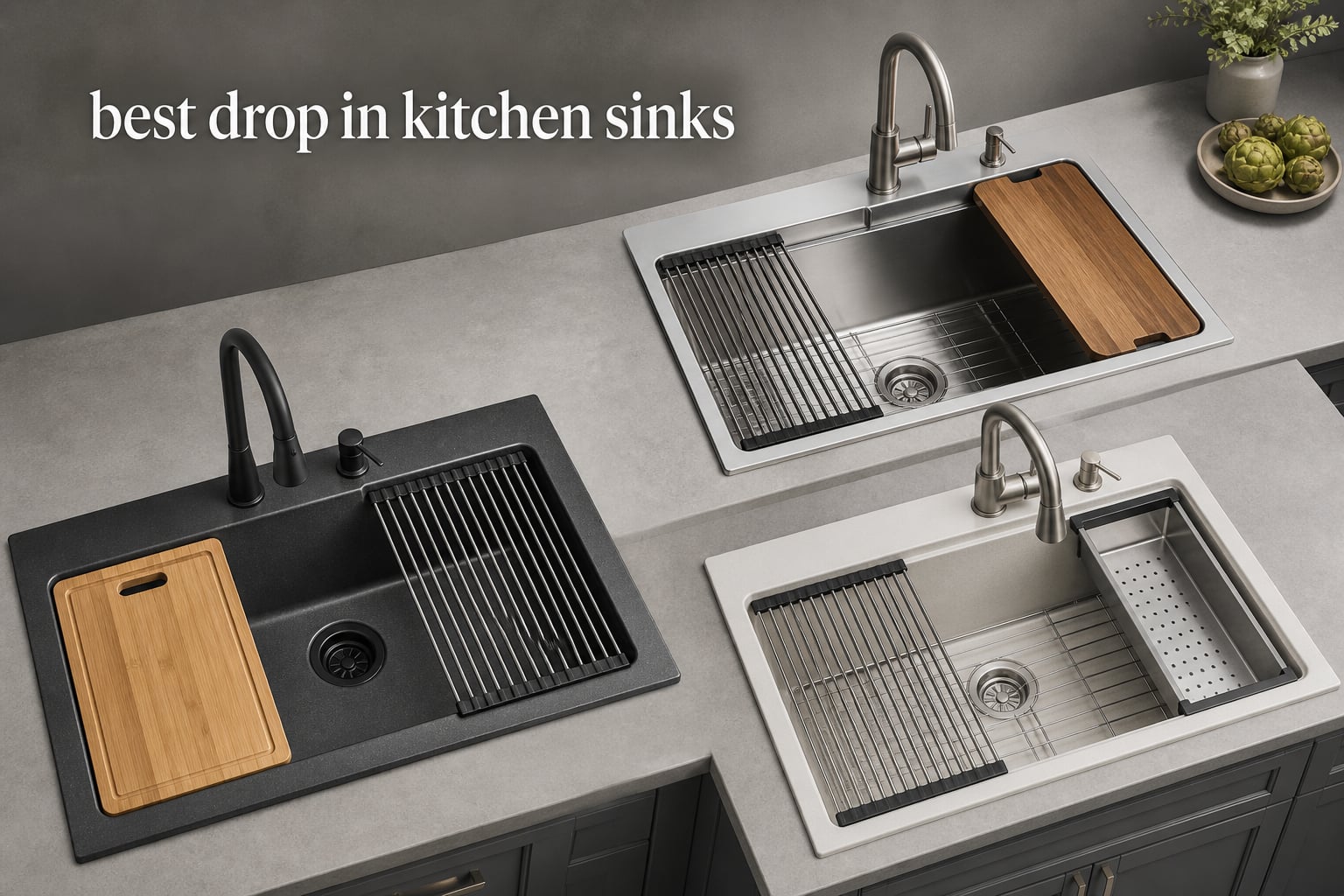 best drop in kitchen sinks