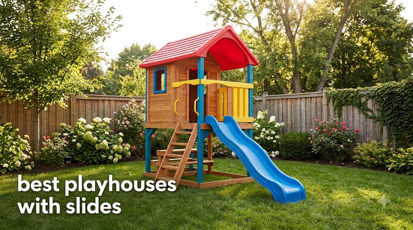 best playhouses with slides