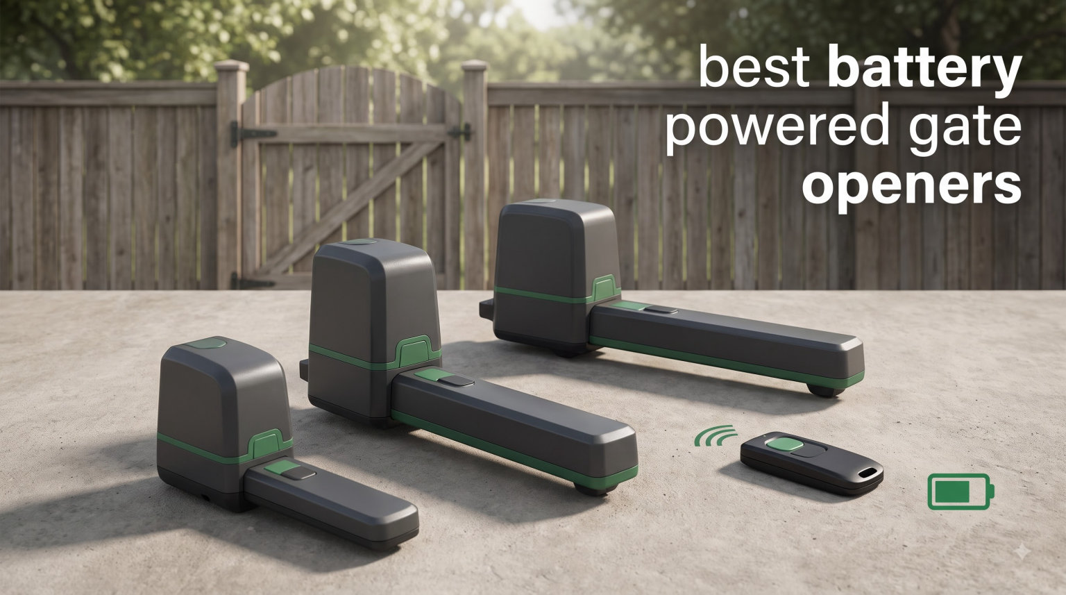 best battery powered gate openers