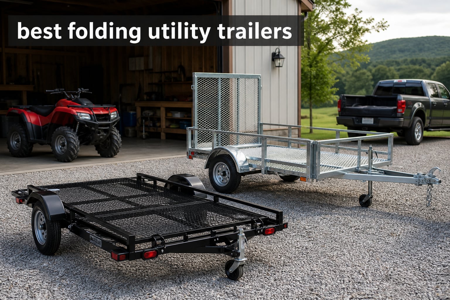 best folding utility trailers