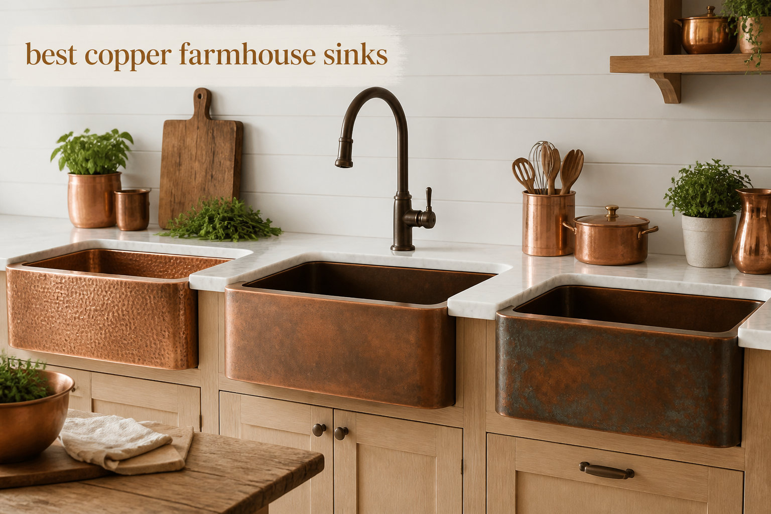 best copper farmhouse sinks