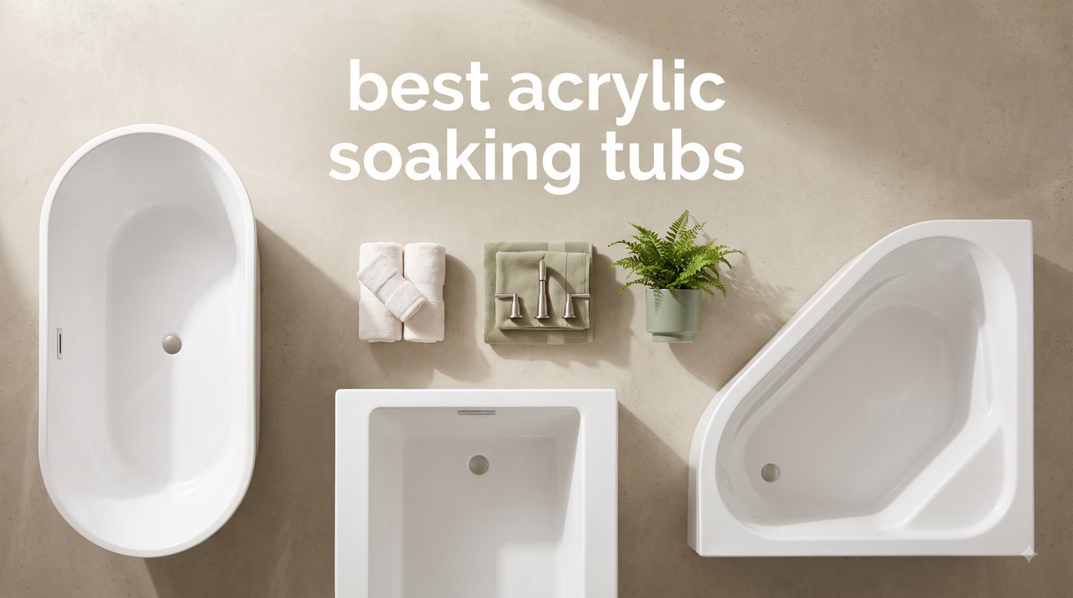 best acrylic soaking tubs