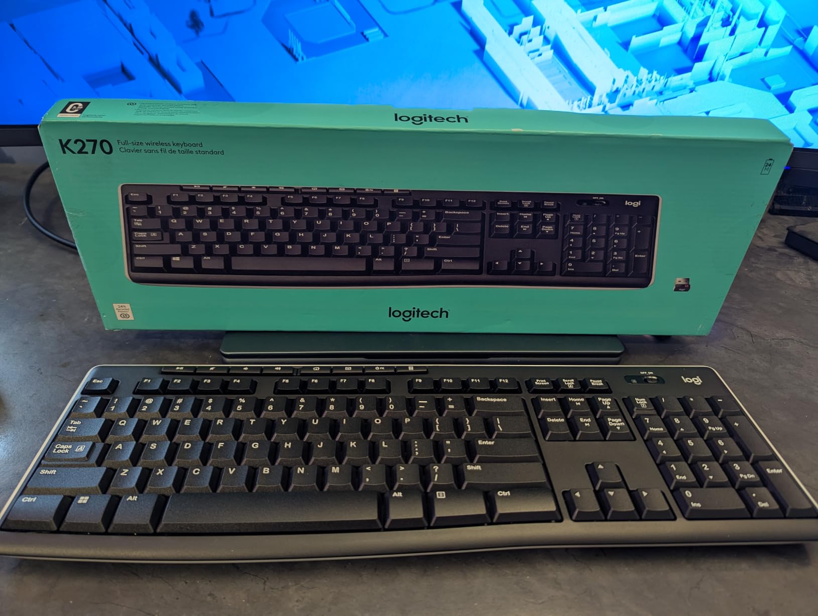 Logitech K270 Full Size Wireless Keyboard for Windows - Black customer photo 2