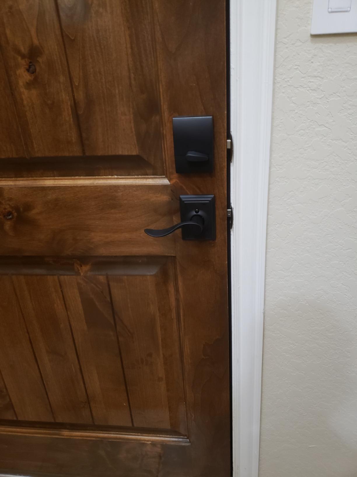 Schlage BE375 Touch Electronic Deadbolt Lock with Century Trim, Matte Black customer photo 2