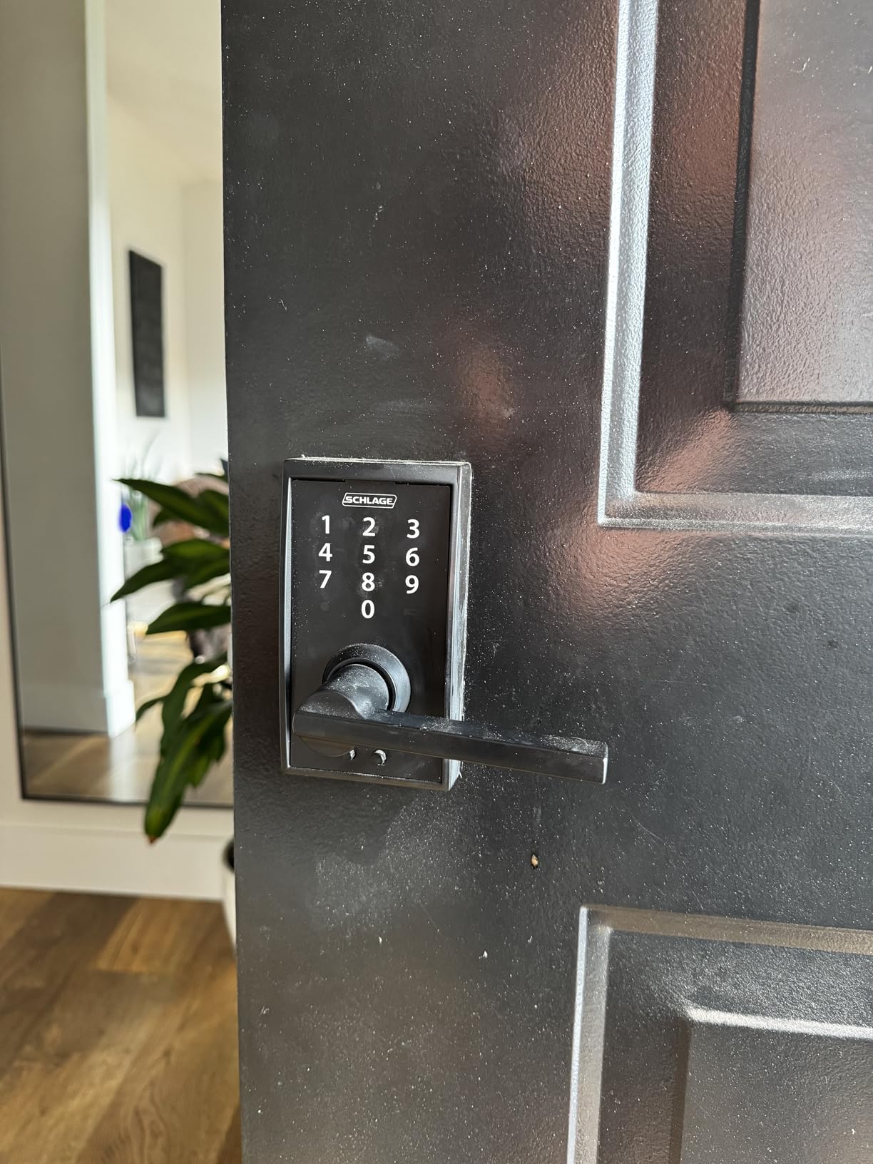 Schlage Touch Electronic Lock, Lever Handle, Century Trim, Matte Black customer photo 1
