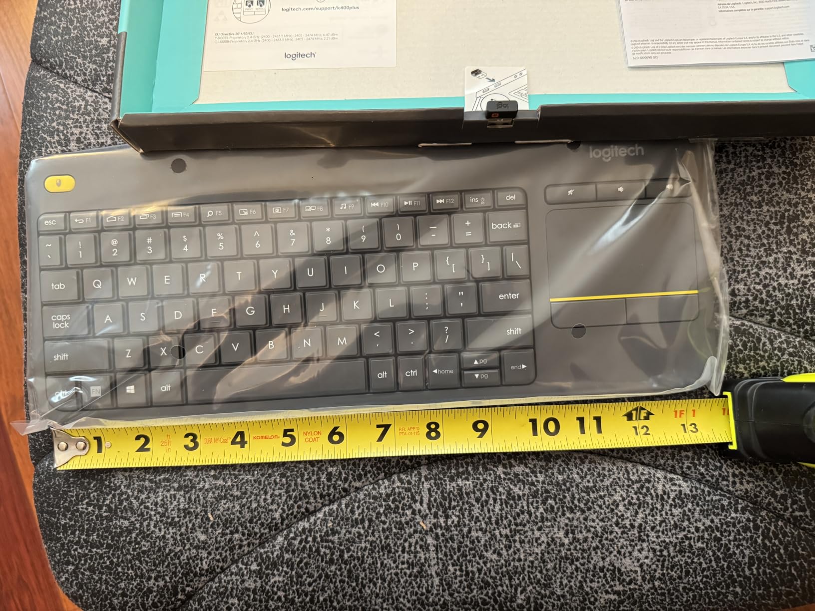 Logitech K400 Plus Wireless Touch TV Keyboard for PC-Connected TV customer photo 1