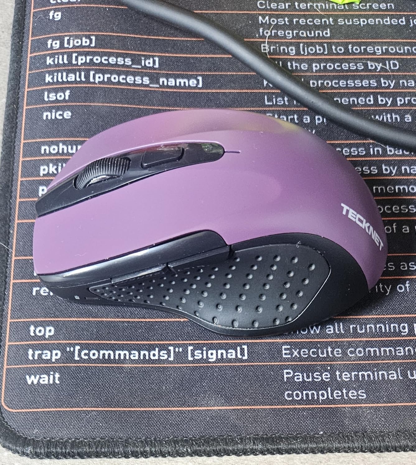 TECKNET Wireless Mouse, 2.4G Ergonomic Computer Mouse, 2600 DPI, Purple | Ergonomic Design with Side Grips, Adjustable DPI, 2-Year Battery, Compact Size, USB-A Plug & Play, Wide OS Compatibility customer photo 2