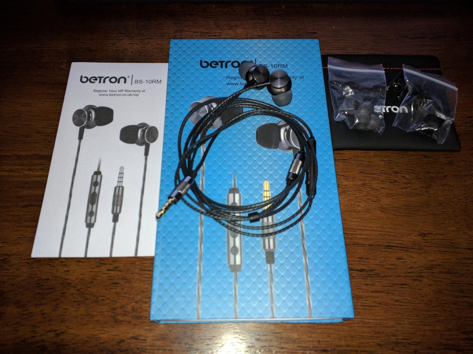 Betron BS10 Earphones Wired Earbud Headphones with Microphone, Black | with Volume Control, In-Ear, Plug in, 12mm Drivers, Deep Bass, Noise Isolating, Ergonomic Design, 3.5mm customer photo 1