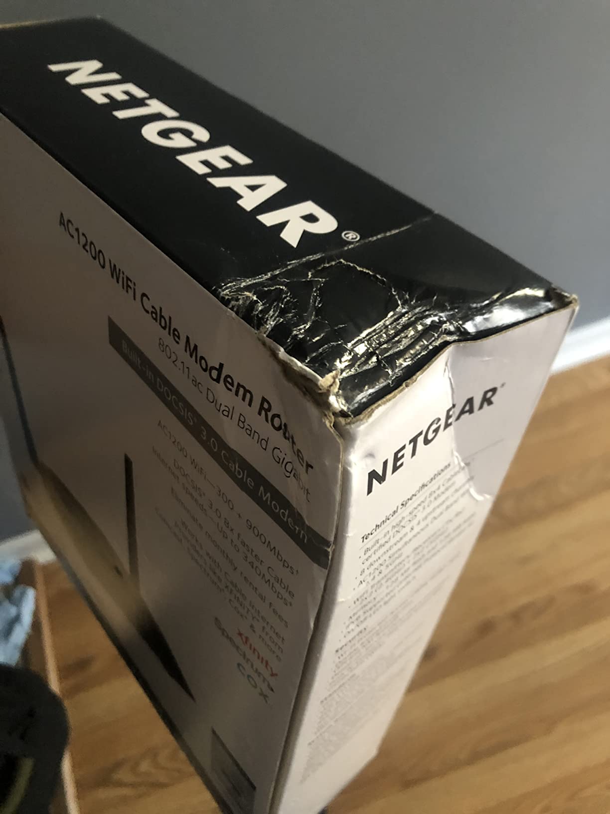 NETGEAR Cable Modem WiFi Router Combo C6220 - Compatible with All Cable Providers Including Xfinity by Comcast, Spectrum, Cox | for Cable Plans Up to 200 Mbps | AC1200 WiFi Speed | DOCSIS 3.0 customer photo 1