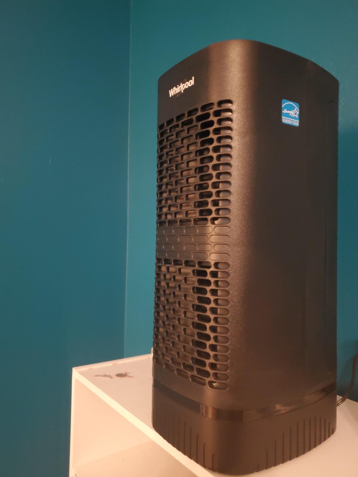 Whirlpool, WPT60B Whispure True Hepa Air Purifier, Activated Carbon Advanced Anti-Bacteria, Ideal for Allergies, Odors, Pet Dander, Mold, Smoke, Wildfire, and Germs, Medium, Black customer photo 1