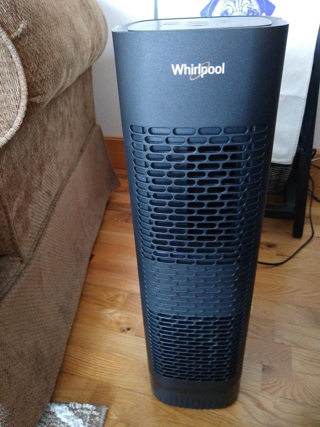 Whirlpool, WPT60B Whispure True Hepa Air Purifier, Activated Carbon Advanced Anti-Bacteria, Ideal for Allergies, Odors, Pet Dander, Mold, Smoke, Wildfire, and Germs, Medium, Black customer photo 2