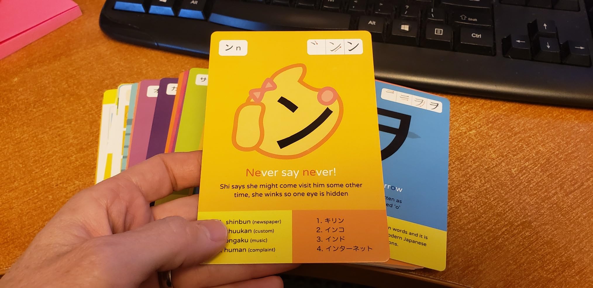 Dr. Moku's Hiragana & Katakana Flash Cards - Learn the Japanese Alphabet for Beginners customer photo 2