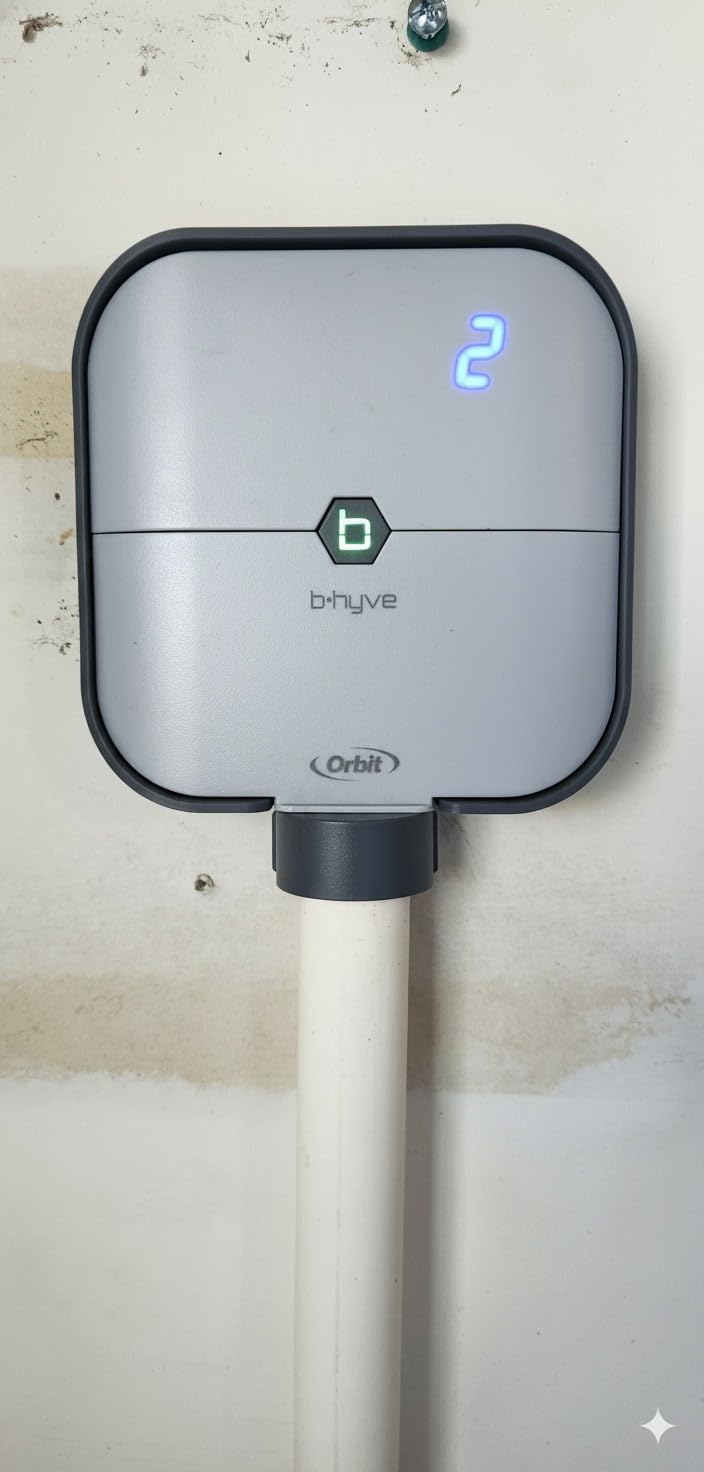 Orbit 57915 B-hyve 4-Zone Indoor Smart Sprinkler Controller | WiFi-Enabled Indoor Sprinkler Controller, App Controlled with Custom Irrigation Schedules & Weather Adjustment customer photo 1