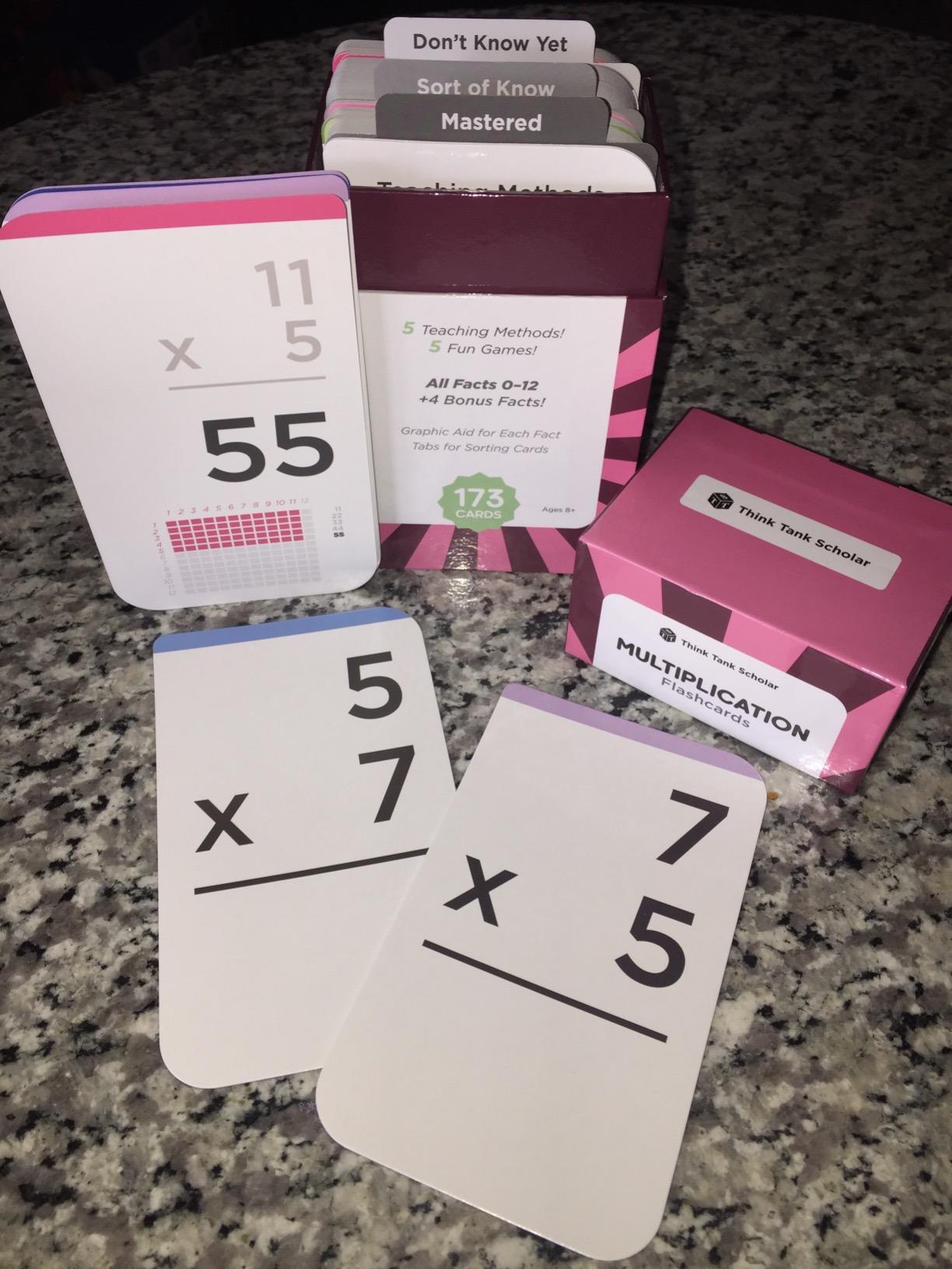Award-Winning Multiplication Flash Cards - 173 Jumbo Cards (3.1