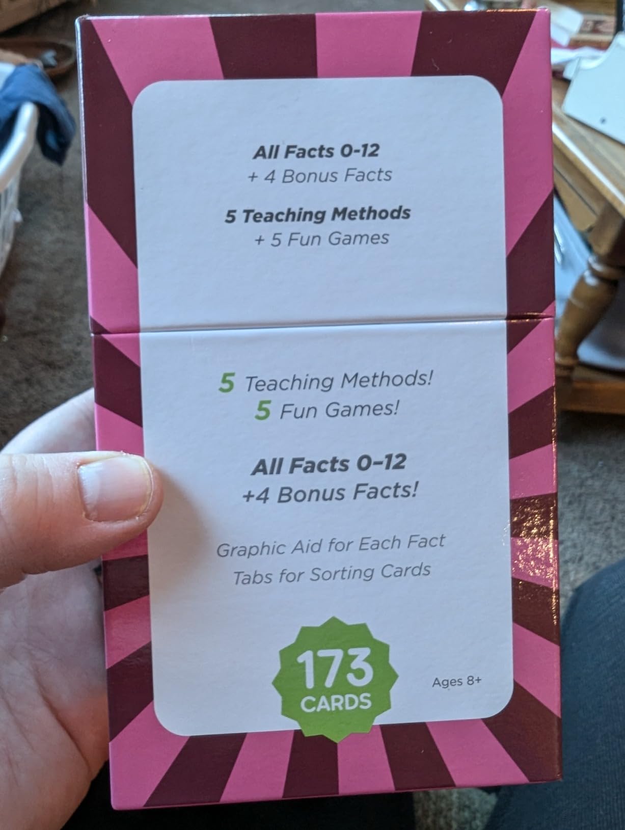 Award-Winning Multiplication Flash Cards - 173 Jumbo Cards (3.1