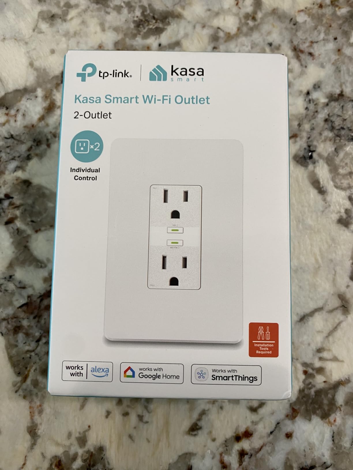 Kasa Smart Plug KP200, In-Wall Smart Home Wi-Fi Outlet customer photo 2