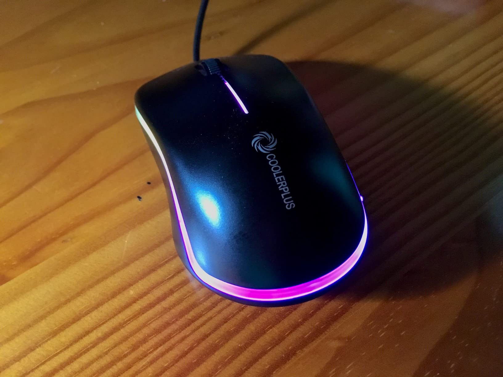 COOLERPLUS FC112 USB Optical Wired Computer Mouse with Easy Click for Office and Home, 1000DPI, Premium and Portable, Compatible with Windows PC, Laptop, Desktop, Notebook (Black) customer photo 1