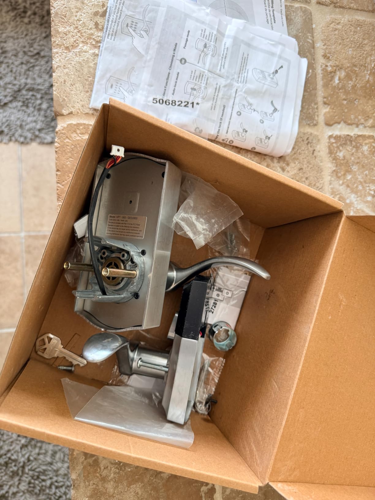 Kwikset 955PML-26DS Pembroke Lever Commercial Grade Electronic Smartcode Lever Lock with SmartKey, Satin Chrome Finish customer photo 2