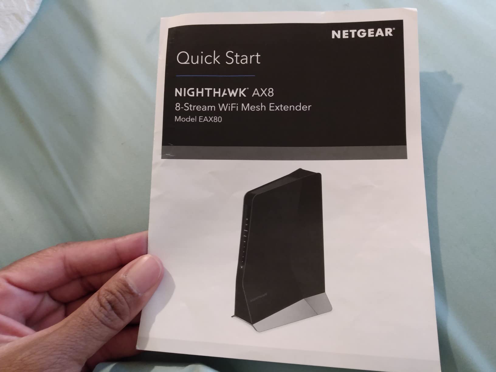 NETGEAR Nighthawk WiFi 6 Mesh Range Extender EAX80 - Add up to 2,500 sq. ft. and 30+ Devices with AX6000 Dual-Band Wireless Signal Booster & Repeater (up to 6Gbps Speed), Plus Smart Roaming customer photo 2